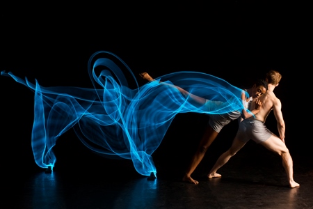 Hubbard Street 2 Dancers Jade Hooper, left, and Elliot Hammans